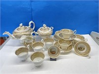 Vintage China Dishes - Teapot, Covered Sugar