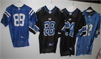 (3) Detroit Lions football jerseys including Dre