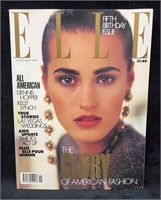 Vintage Elle UK Magazine November 1990 Yasmin Le B