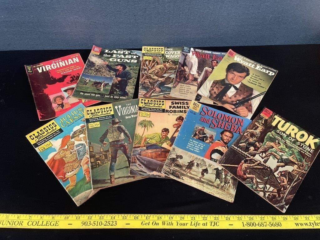 Lot of 10 Vintage Dell & Classics Comic Books