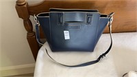 Vera Bradley leather bucket handbag