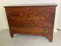 Antique Grain Painted Blanket Chest