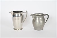 Vintage Pewter Water Pitchers
