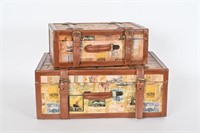 Vintage Decorative Hard Shell Suitcases