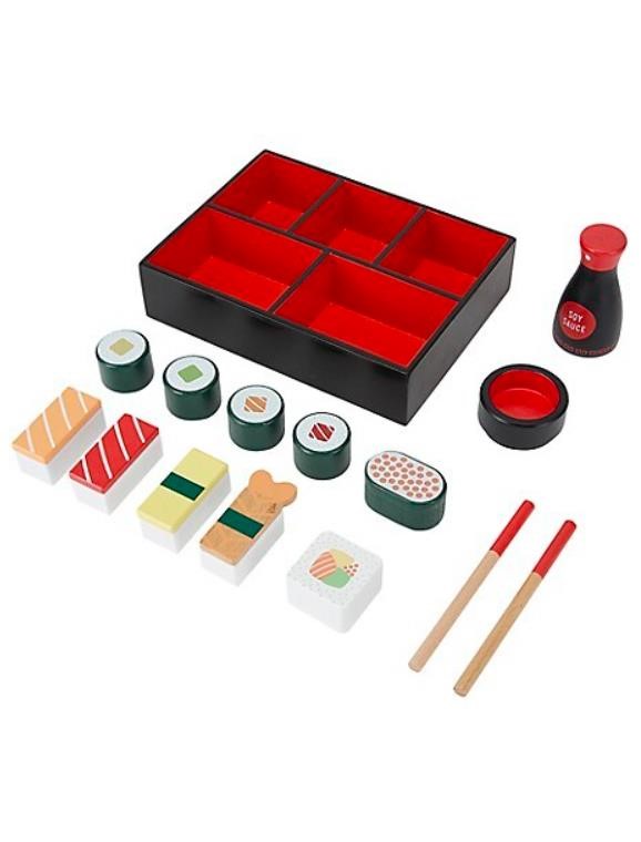 13-Piece Wooden Sushi Set