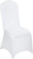 VEVOR 100 Pcs White Chair Covers Polyester Spande