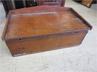 Early Pine Blanket Box with Breadboard Top