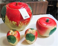 Hull Pottery Apple set