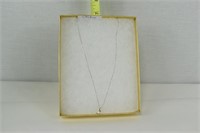 STERLING SILVER NECKLACE W/ PEARL? PENDENT