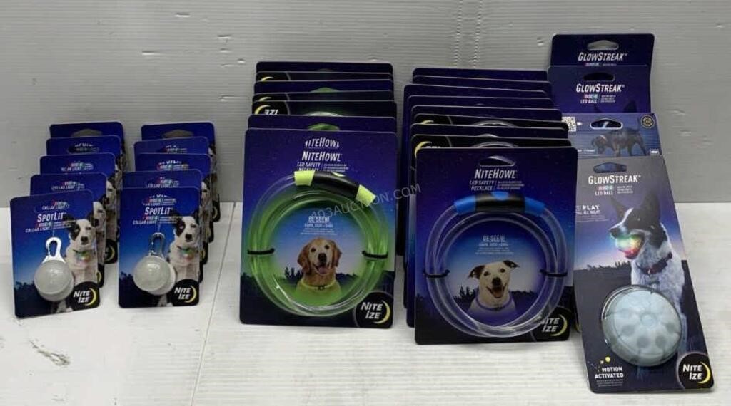 $480 Lot of 30 Nite Ize Dog Accessories  - NEW