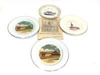 4 Church Souvenir Plates Harrison Co IN History