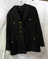 Vintage Military Army Green Coat