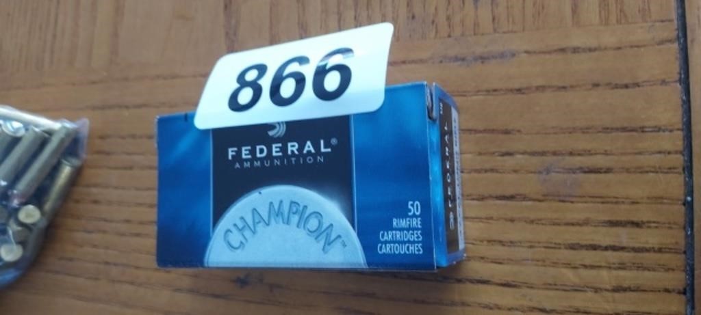 (50) FEDERAL .22 CAL AMMO