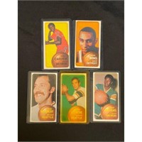 (5) 1970 Topps Basketball Tall Boys With Hof/rc