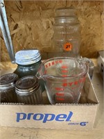 Pyrex Measuring Cup, Salt & Pepper, Blue Jar