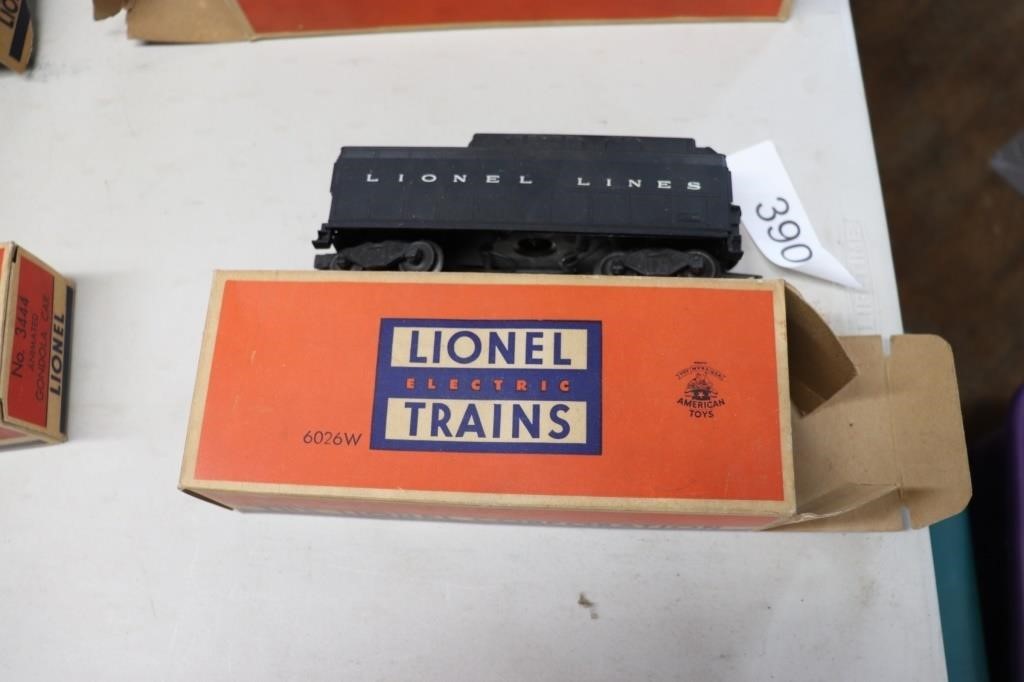 Lionel No 6026w tender with whistle