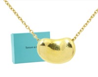 18K Gold Tiffany & Co. Bean Necklace