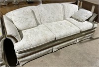(G) International White Couch 87” x 36” x 31”