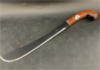 Condor short machete with heavy leather left hande