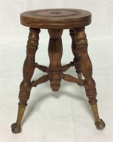 Antique ball & claw foot piano stool