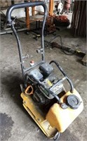 Power land 6.5hp plate compactor, on wheels