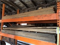 Large lot of lumber including sheeting and 1”x2”,