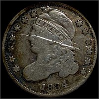 1834 Capped Bust Dime NICELY CIRCULATED