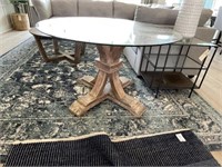 GLASS TOP DINING TABLE