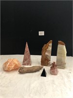 Marble Pyramid, Stone Bookends+