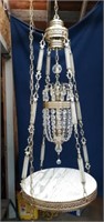 Hanging Chandelier Marble Table