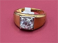14KT HGE Cubic Zirconia Ring Size 11