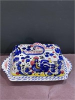 Italy Rooster butter cheese dish see photo for