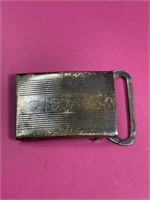 Sterling silver belt buckle