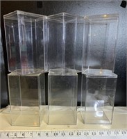 6-clear. Plastic display cases