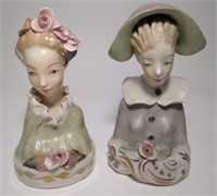 Lot of 2 Vintage Cordey Porcelain Busts