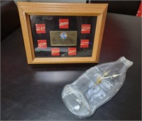 International Coca-Cola Pins & Melted Bottle Clock