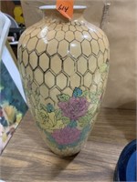 Asian Design Vase approximately 14” x 7”
