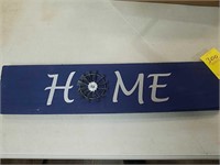 Home wood sign