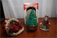 Electronic Musical Christmas tree, Santa light &