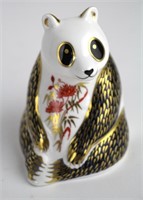 ROYAL CROWN DERBY PAPERWEIGHT "PANDA BEAR"