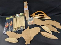 Wooden pieces for crafting