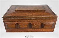 Vintage Wooden Cigar Humidor Box