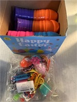Happy Easter eggs with prizes box