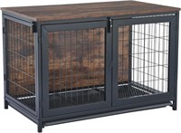 CO-Z 37" Furniture Dog Crate with Wheels
