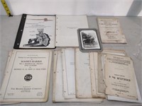 lot of old papers and manuals
