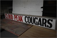Cloud Peak Cougars Sign