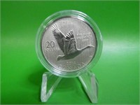 2014 $20.00 Fine .9999 Silver Canada Goose