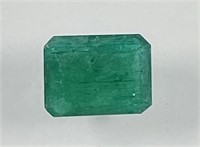 Certified 5.60 Cts Natural Emerald