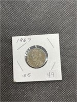 Early 1963-P Jefferson Nickel