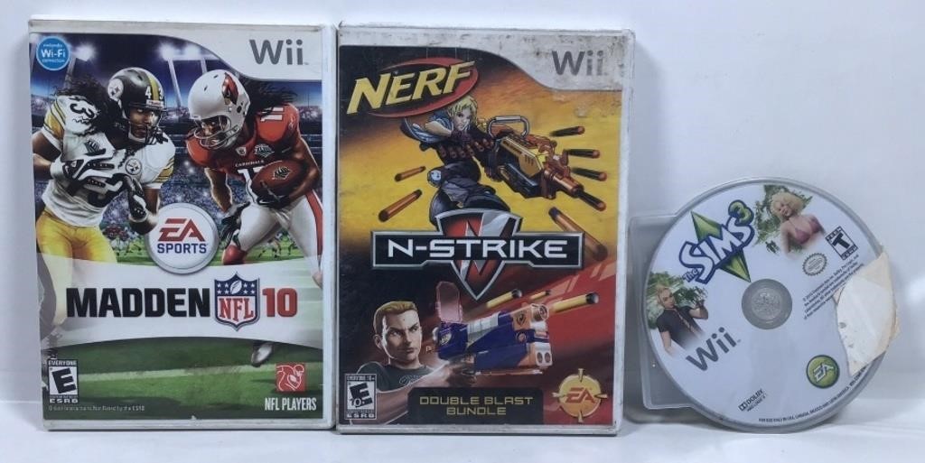 New Open Box Lot of 3 Wii Games